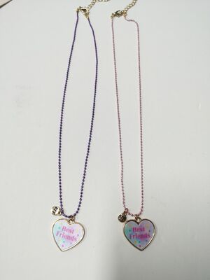 Practical Unisex Childrens Heart Necklace For School Activities