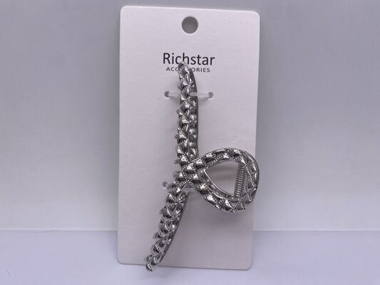 Geometric Metal Hair Accessories Claw Clip Practical Silver Color