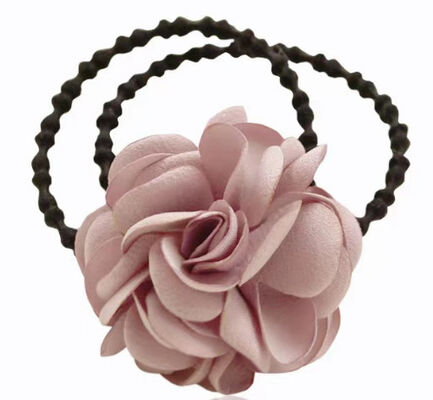Basic Flower Hair Ties for Women Daily Wear