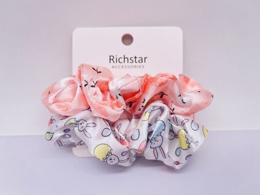 Multiple Usage Colorful Easter Hair Scrunchies in Various Shapes and Material