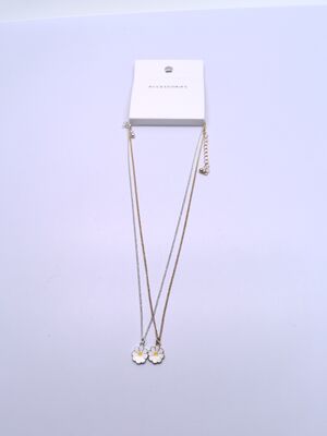 Custom 2-Packs Flower Metal Necklace for Kids in Various Styles Personalized