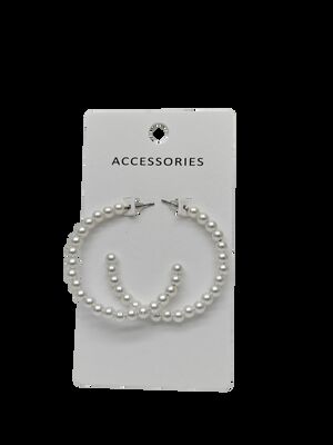 Fashion Show Sweet Women Young Girl Pearl Beads Jewelry Pendant Cc Earrings for Woman