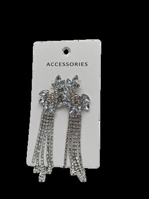 New Arrival Fashion Fashion Rhinestone Tassel Drop Earrings for Women Luxury Full Crystal Tassel Earrings Statement Jewelry