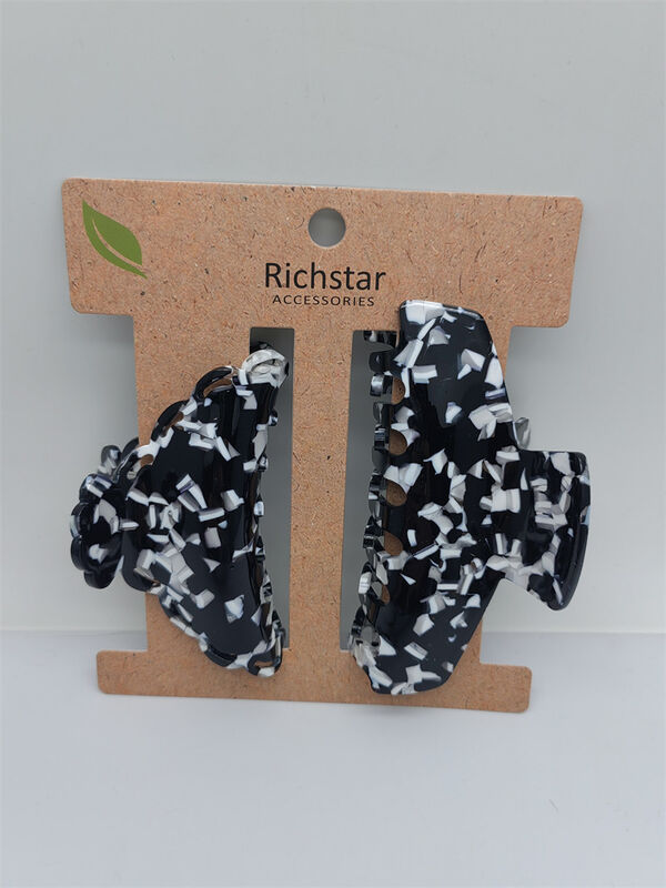 Cow Colored Acrylic Hair Accessories Claw Clip Lightweight Reusable