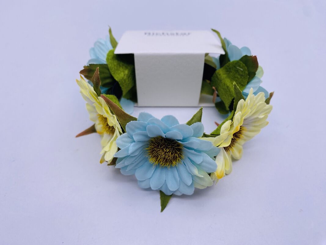 Adults Children Flower Hair Bobble , Multicolor Flower Elastic Hair Bands