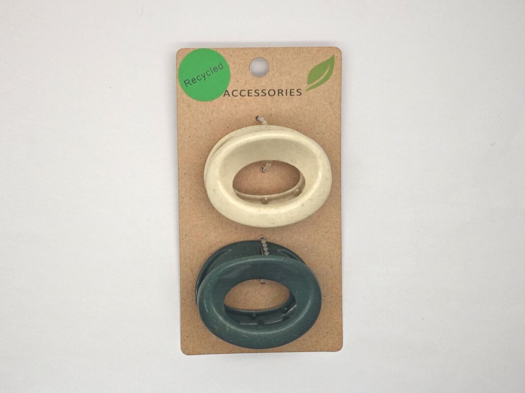 Various Shapes Recycled Plastic Hair Claw Clips Eco Friendly Biodegradable Different Color